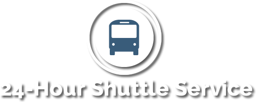 24 Hour shuttle service